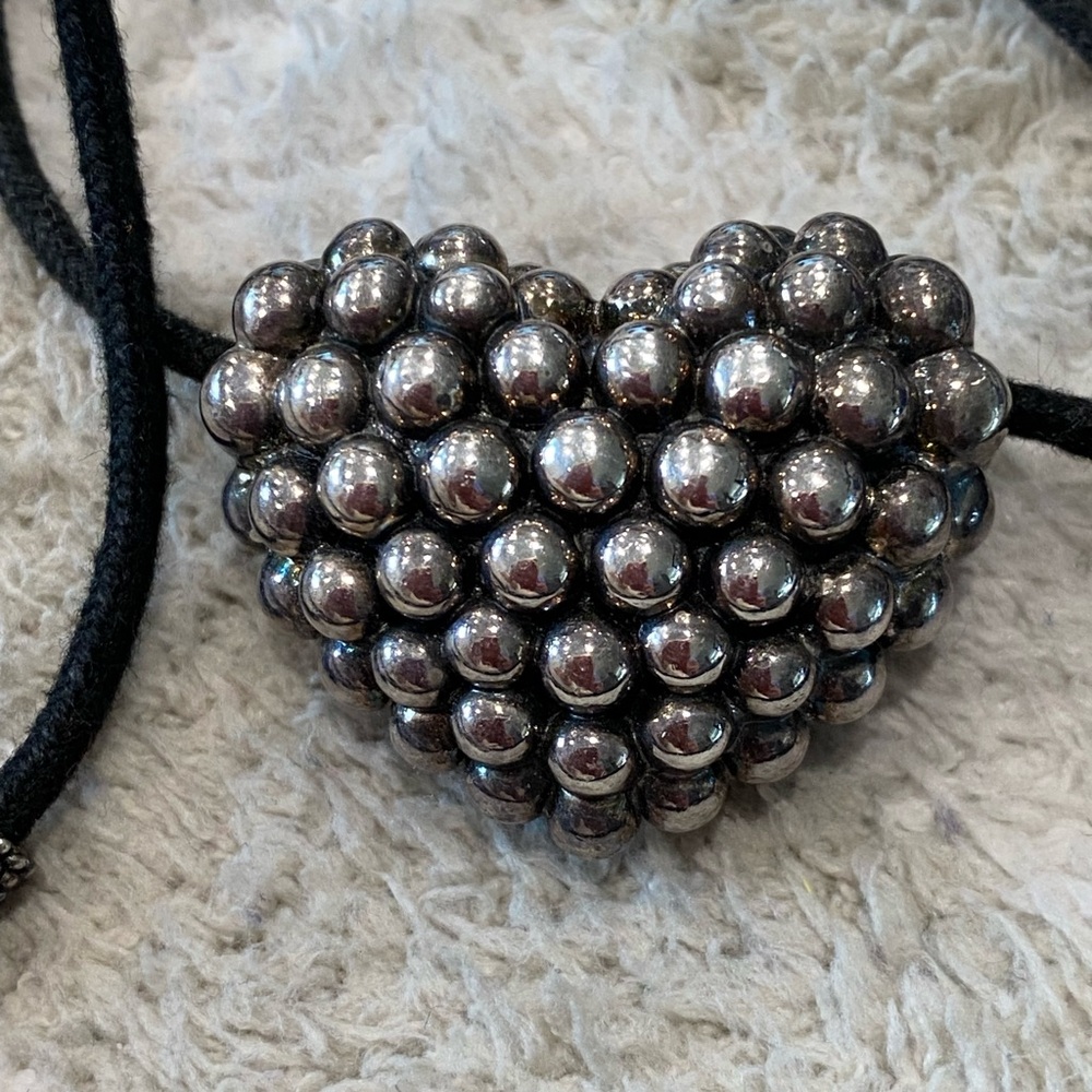 LAGOS Extra Large Caviar Heart Cord Necklace - Picture 2 of 6